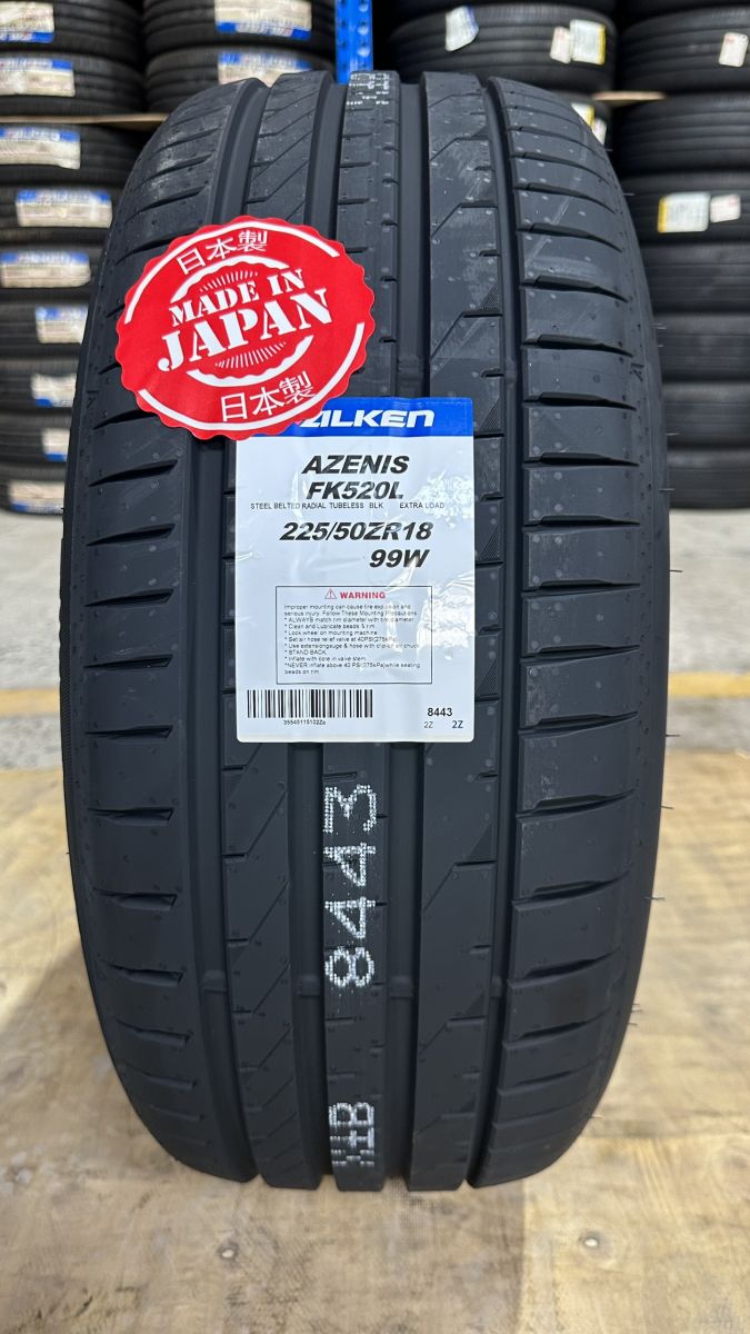 FALKEN AZENIS FK520L 225/50ZR18 4本　中古 タイヤ225 50 18インチ（FALKEN（タイヤ））のおすすめ人気商品